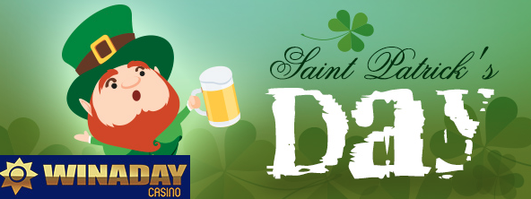 Celebrate St Patricks Day with 4 Days of Slot Bonuses at Winaday Casino