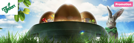 Easter Eggs filled with 50000 at Mr Green Casino