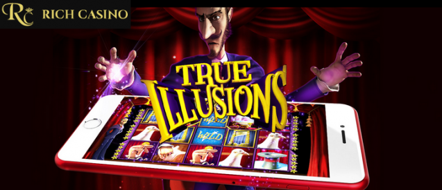 Win Magical Cash Prizes worth 8500 in the True Illusions Slot Tournament