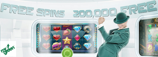 200000 Free Spins Party at Mr Green Casino
