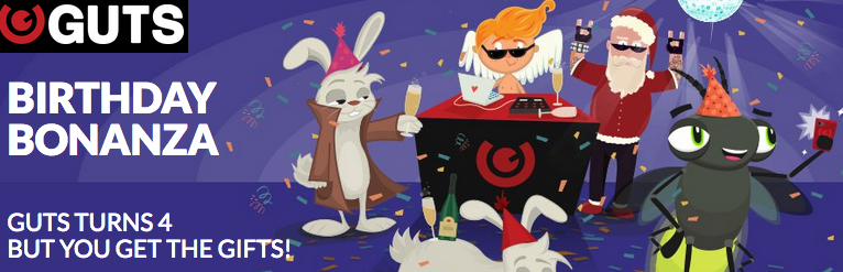 €4,000 Birthday Bonanza at Guts Casino