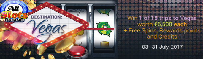 Win 1 of 15 Trips to Vegas at All Slots Casino