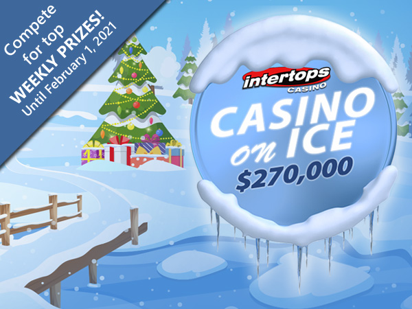 Have some Frosty Slot Fun Competing with Players in the $270,000 Casino on Ice Contest at Intertops Casino