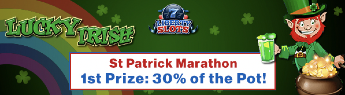 Win 30% of the Pot in the St Patrick Marathon Slot Tournament at Liberty Slots Casino