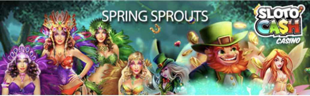 Spring has Sprung at Sloto Cash Casino with $150 Free Token and 75 Free Spins